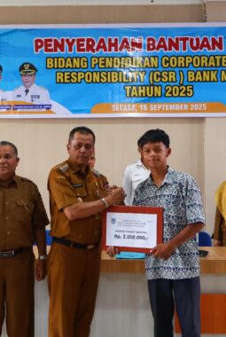 Pemko Payakumbuh dan Bank Nagari Salurkan CSR Rp110 Juta untuk Dukung Pendidikan